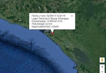 Temblor de 4,2 grados sacude Chinandega