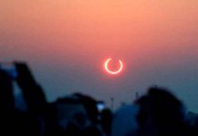 Ciencia, eclipse solar,cielo, cuernos del diablo,