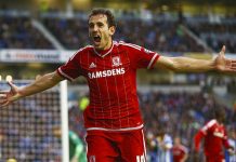 Middlesbrough gana 2-1 con doblete de Stuani