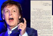 Subastan carta que Paul McCartney escribió a Prince