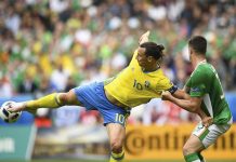 Suecia empata con Irlanda