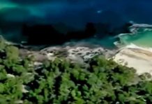 Un sumidero gigante se traga una playa en Australia