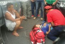 Taxista levanta a joven motociclista en Bolonia