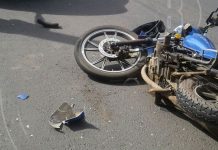Joven lesionada por accidente en Carretera Nueva a León