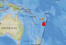 Se registra un sismo de 6,6 cerca de Tonga y Fiyi