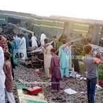 Al menos 51 personas mueren en choque de trenes en Pakistán Pakistán, choque de trenes 51 personas fallecidas, rescate,
