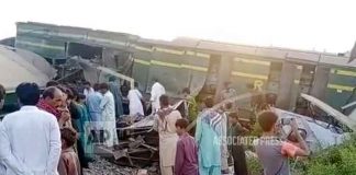 Pakistán, choque de trenes 51 personas fallecidas, rescate,