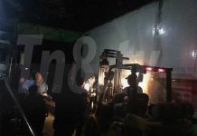 Policía Nacional inspecciona container con droga