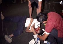 Brutal accidente deja a motociclista y a su acompañante entre la vida y la muerte