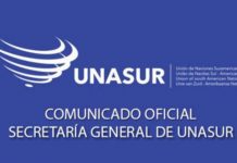 Unasur renueva compromiso de apoyo a Colombia