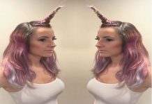 La tendencia de cabello más reciente es el «cuerno de unicornio» y es espectacularmente extraña