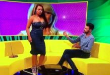 Presentadora enseña hilo durante programa en vivo