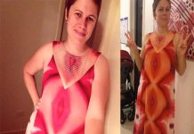 El vestido vagina que está causando sensación en las redes sociales