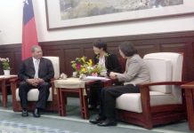 Presidenta de Taiwán recibe al vicepresidente de Nicaragua Omar Halleslevens