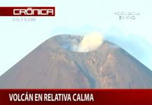 Relativa calma en el volcán Momotombo