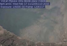 Registran explosión en el Volcán Santiago de Masaya