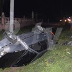 Chinandega: Vehículo volcado tras colisión chichigalpa