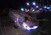 Conductores protagonizan tremendo volcón en carretera Masaya