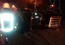 Conductora y pasajera salen ilesas de aparatoso accidente