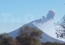 Nueva explosión en el volcán Momotombo