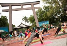 Exitoso «flashmob» de Yoga Urbano Managua (Fotos)