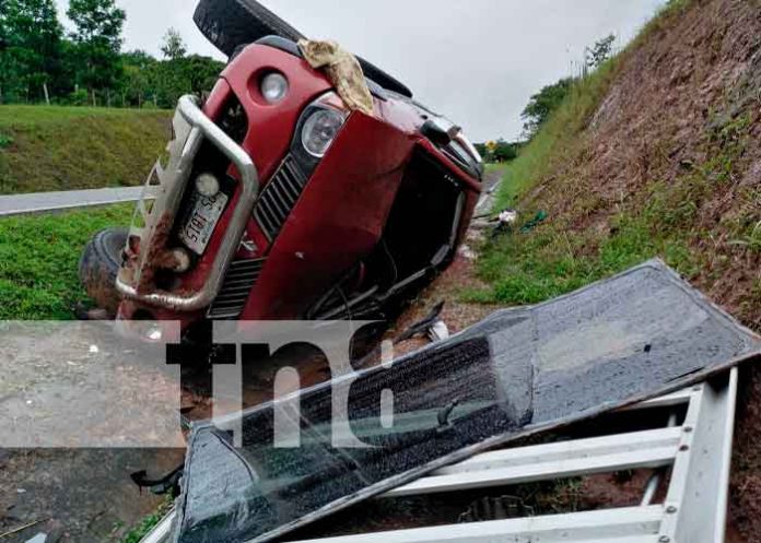 nicaragua, Bluefields, accidente de transito, lesionados, vuelco,