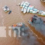 Dos embarcaciones terminan quemadas en Bluefields nicaragua, Bluefields, incendio, embarcaciones,
