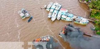 nicaragua, Bluefields, incendio, embarcaciones,
