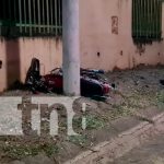 Motociclista a exceso de velocidad impacta contra poste de tendido eléctrico nicaragua, managua, fallecido, motociclista,