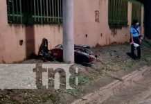 Motociclista a exceso de velocidad impacta contra poste de tendido eléctrico nicaragua, managua, fallecido, motociclista,