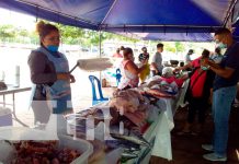 managua, plaza 22 de agosto, pescados, variedad, comerciantes