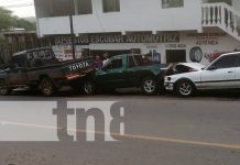 Colisión de vehículos deja cuantiosos daños materiales nicaragua, sucesos, accidente de transito, colision,
