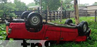 nicaragua, juigalpa, vuelco, accidente de transito,