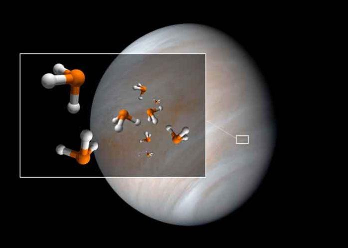Planeta Venus, gas fosfina, actividad volcánica