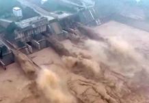 Foto: Inminente colapso de una represa en China por las fuertes inundaciones/Cortesía