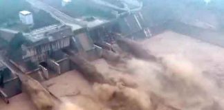 Foto: Inminente colapso de una represa en China por las fuertes inundaciones/Cortesía