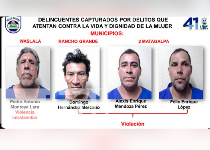 nicaragua, matagalpa, policia, diferentes delitos,