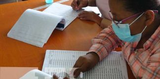 Ciudadanos de Nandaime realizan ejercicio de verificación en sus centros de votación