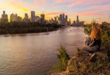 australia, kangaroo point, atardecer, accidente,