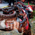 Foto: Aparatoso accidente deja con lesiones a un motorizado en Chinandega/TN8