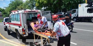 Señora lesionada trasladada a centro hospitalario
