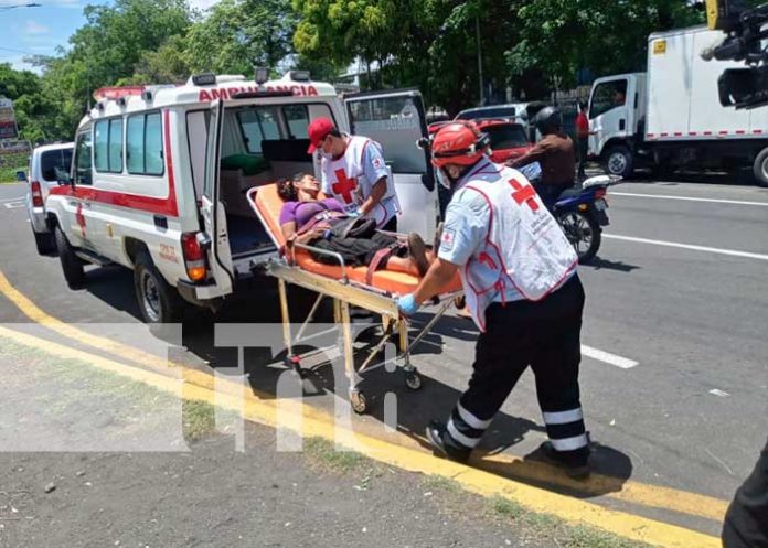 Señora lesionada trasladada a centro hospitalario