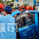 Accidente en Managua deja como resultado cuantiosas pérdidas materiales conductor, accidente, exceso de velocidad, ruta, venia, managua,