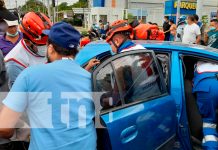 Accidente en Managua deja como resultado cuantiosas pérdidas materiales conductor, accidente, exceso de velocidad, ruta, venia, managua,