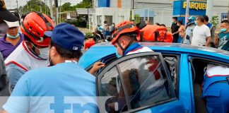 conductor, accidente, exceso de velocidad, ruta, venia, managua,