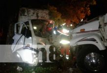 Trágico accidente entre camiones cobra una vida en Chinandega Mortal accidente de tránsito en Chinandega