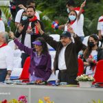 Daniel Ortega: «A partir del mes de agosto, se pone en práctica un ajuste del Presupuesto de un 5%» Presidente Daniel Ortega, en acto por la celebración del 42/19 en Nicaragua