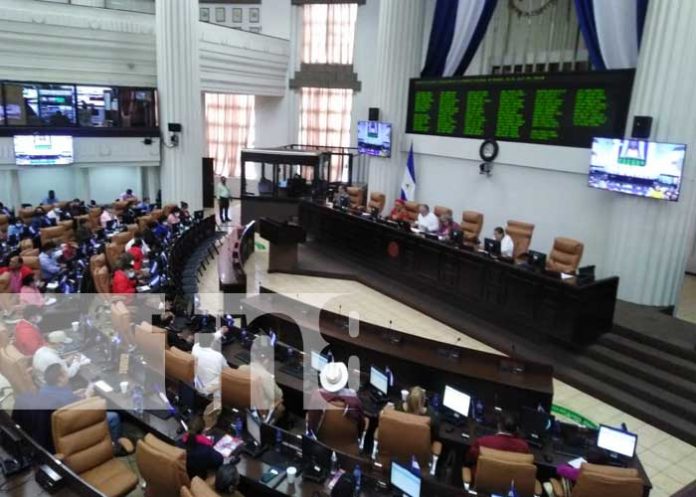 Sesión parlamentaria en la Asamblea Nacional