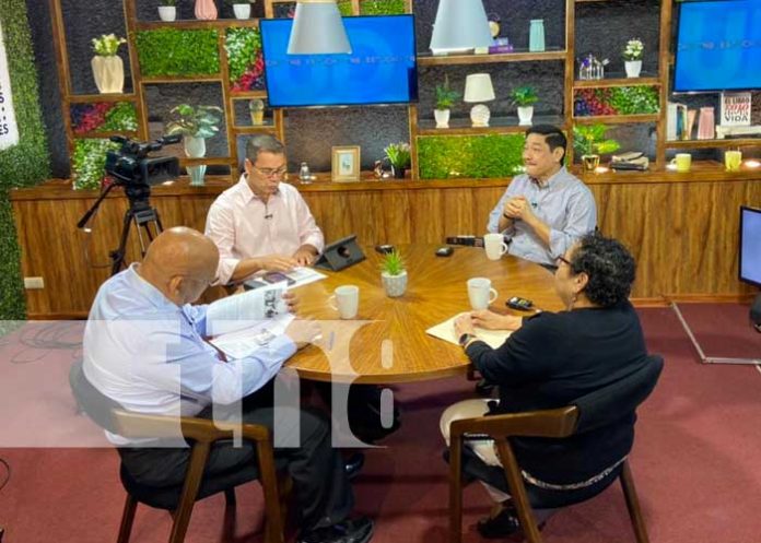 aumento-salarial-nicaragua-04 Panelistas en Estudio TN8 hablando del incremento salarial en Nicaragua