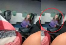 Amarran con cinta a pasajera que intentó abrir la puerta de un avión Amarran con cinta a pasajera que intentó abrir la puerta de un avión